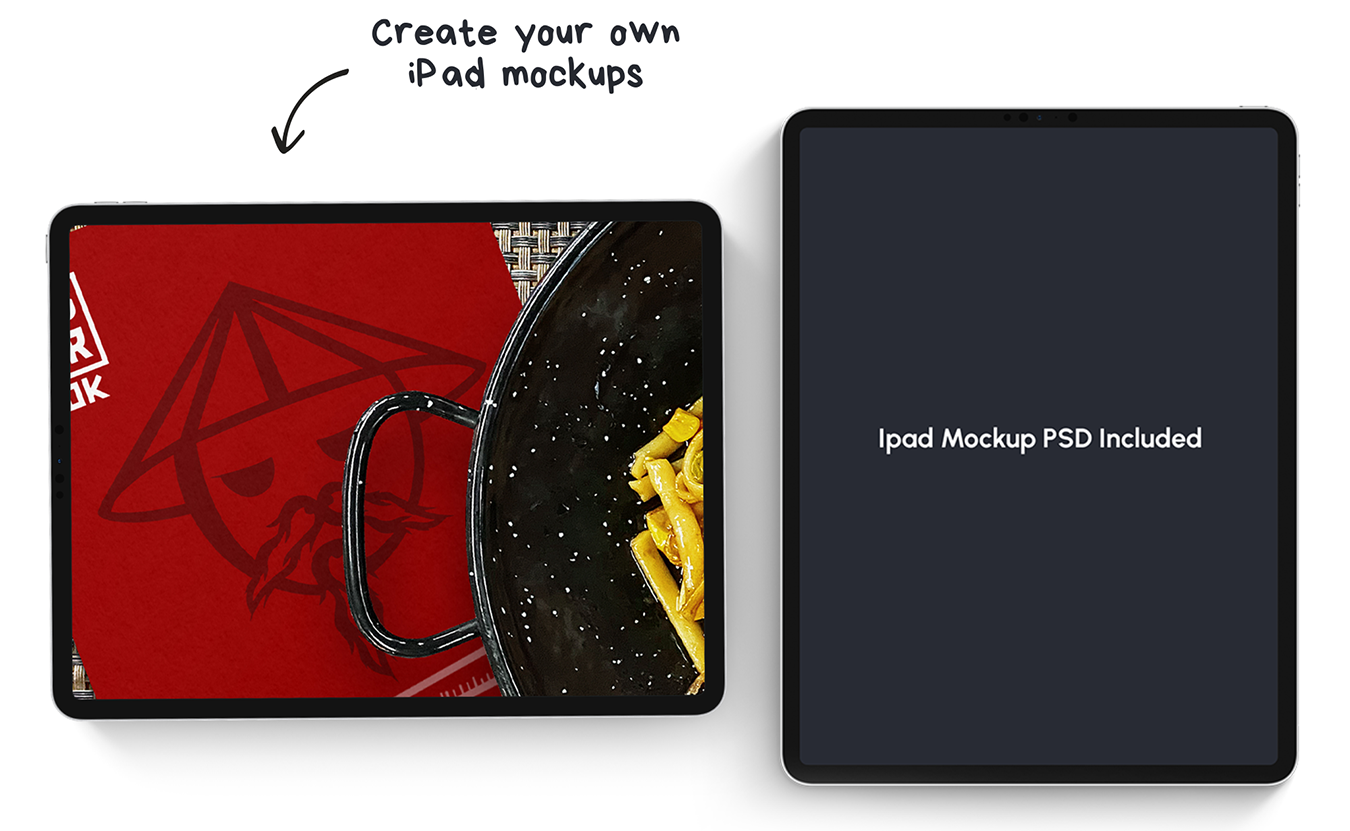 iPad mockup PSD included in the Client Project Pack